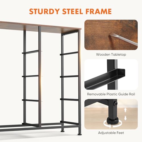 Sweetcrispy Dresser for Bedroom with 8 Storage Drawers, Large Fabric Storage Tower Organizer, Chest of Drawers with Metal Frame Wooden Top for Closet, Living Room, Entryway, Tank - color: Tank, size: 31.5"D x 11.8"W x 36.4"H (8 Drawers)
