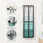susswiff Towel Racks for Bathroom: 26 Inch Wall Mounted Towel Holder, Upgrade 2-Tier Towel Rack with 3-Vertical-Bars and 3-Steel-Shelves, for Modern Decor Bathroom Towel Storage (Matte Black) - size: B-26"