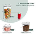 Pop Top Food Storage Containers, Leakproof Pantry Food Storage Containers, Kitchen Storage Containers with Lids Airtight 3-Piece - 3.5Qt/2.1Qt/1.3Qt - color: 3 Pcs Set(1.3qt+2.1qt+3.5qt)