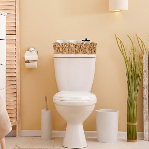 Toilet Paper Storage Basket Bathroom Counter Organizer Wicker Baskets for Organizing Cute Basket for Bedroom Nursery Room Kitchen Bathroom Decor -Natural - color: Natural