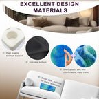 Couch Cup Holder Pillow, 5 Hole Couch Drink Holder! Keep Drinks Hand Side and Keep Temp, Prevent Spills and Use Anywhere. Cup Holder for Couch, Bed, Camping, RV, Car, Beach. Blue - color: Blue