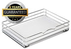 Pull-Out Cabinet Spice Rack Organizer - Slim Slide-Out Storage for Spices, Bottles & Jars, Premium Heavy-Duty Steel, Easy Install for Narrow Kitchen Cabinets - 14 ⅜ W x 10 ⅜ D x 2 ¾ H, Chrome - size: 14 Inch - Single
