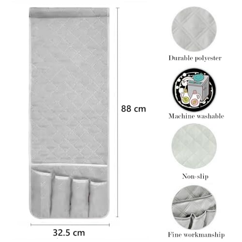 Sofa Armchair Caddy Non-slip Remote Control Holder 5 Pockets Sofa Armrest Organizer Caddy Storage for Recliner Couch Magazine Holder Armrest Side Pocket Storage for Magazine Tablet Glasses Phone