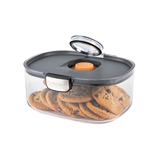 Progressive ProKeeper International Airtight Food Storage Container with Terracotta Disk for Freshness, Stackable & Dishwasher Safe, Ideal for Cookies, Baked Goods, & More 3 Quart, 3-Piece - size: 3-Piece, style: 3-Quart Prokeeper
