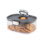 Progressive ProKeeper International Airtight Food Storage Container with Terracotta Disk for Freshness, Stackable & Dishwasher Safe, Ideal for Cookies, Baked Goods, & More 3 Quart, 3-Piece - size: 3-Piece, style: 3-Quart Prokeeper