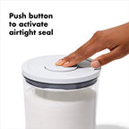 OXO Good Grips Round POP Container– 3.3 Qt for rice, pasta and more, White - size: Medium - 3.3 Qt, style: 3.3 Qt