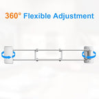songsoso 2 Pack RV Corner Rod, Camper Shelf Bar, 7–13 Inches Adjustable Bathroom Organizer, Stainless RV Wall Accessories