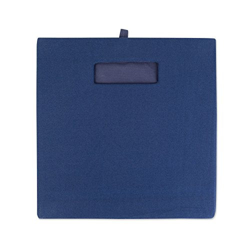 DII Poly-Cube Storage Collection Hard Sided, Collapsible Solid, Small, Nautical Blue - color: Nautical Blue, size: Small Square, 11x11x11"