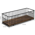 MyGift Toilet Paper Roll Holder Basket, Industrial Matte Black Metal Wire and Rustic Burnt Wood Above Tank Bathroom Toiletries Storage Organizer Vanity Basket - color: Black / Dark Brown