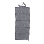 Household Essentials 10 Pocket Hanging Shoe Closet Organizer with Hooks - color: Gray
