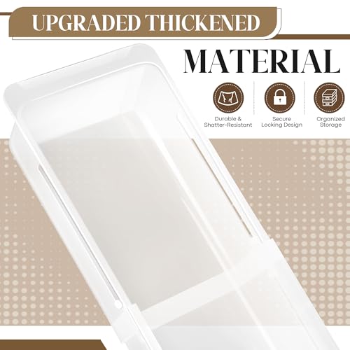 2 Pack Deep Drawer Organizer Bins, Adjustable Sliding Drawer Organizer Bin Expandable Tray for Kitchen Utensils, BBQ Tools, Towels, Durable Plastic Sliding for Easy Storage (17" to 27”) - size: 17" to 27”