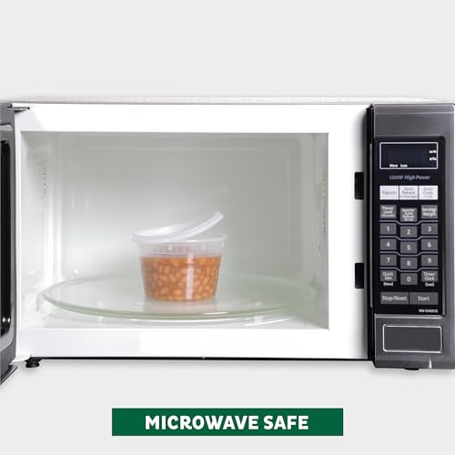 Freshware Food Storage Containers with Lids [8/16/32 oz x 20 each, 60 sets] Deli Containers, Microwave and Freezer Safe, Stackable, Leakproof, BPA Free, Clear - size: 8, 16, 32 oz [60 Set]