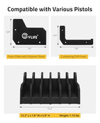 CVLIFE Foam Pistol Rack for Gun Safe Shelf Pistol Holder Gun Safe Cabinet Accessories Handgun Rack Pistol Stand for Storage - size: 6 Slots