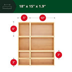 ROYAL CRAFT WOOD Bamboo Jewelry Organizer Box & Chests Set - Versatile Storage Solution for Makeup, Jewelry, and Bathroom Essentials (8 Boxes)