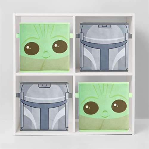 Star Wars The Mandalorian Grogu aka The Child Collapsible Storage Cubes, Set of 2, 10"x10" - color: Star Wars Grogu