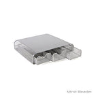 Mind Reader Perch Monitor Stand Desk Organizer, Silver Metal Mesh - size: 13.25"L x 12.5"W x 3"H