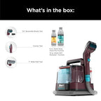 Shark Carpet Cleaner Machine, Portable Upholstery StainStriker, Spot, Odor & Stain Remover, 2 Carpet Cleaner Solutions, 3 Tools, Perfect for Pet Hair, Area Rugs, Couches, Burgundy, PX203BRN - style: StainStriker