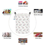 Round Waterproof Laundry Basket,Laundry Hampers with Handle,Gift Basket,Suitable for Children's Room and Toy Storage (Elephant calf) - color: Round Elephant calf