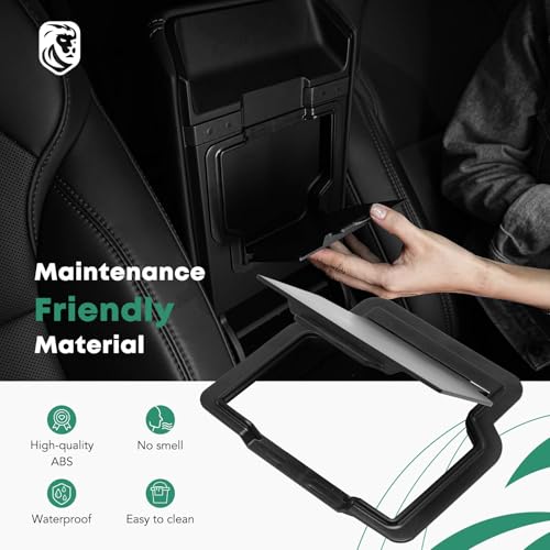 YHTAUTO Armrest Hidden Storage Box for Tesla Model Y Juniper 2025 2026 (Premium & Performance), Tesla Model 3 Highland 2024 2025 2026, Center Console Organizer Tray Compartment Storage Car Accessories - style: 1PC Armrest Hidden Storage Box