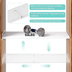 2Pack Expandable Closet Tension Shelves Organizers, Heavy-Duty Metal Tension Shelf, Adjustable Locker Shelf Cabinet for Closets Wardrobe Pantry Cupboard Kitchen Laundry - size: 2Pack/Normal, Large, W11.8" x L(17 "~ 31.5")
