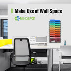 MINDEPOT 11 Tier Wall File Holder Hanging Wall Mount Paper File Organizer for Mails Folders Document Magazine Organization, for Office School Home, Black - size: 11Tier