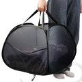 Collapsible Laundry Baskets, 90L Large Foldable Laundry Basket, Durable Mesh Pop Up Hampers for Laundry, Dirty Clothes Laundry Hamper for Bedroom, Bathroom, Dorm, Laundry Room, Travel, Camping Black - color: Black