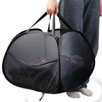 Collapsible Laundry Baskets, 90L Large Foldable Laundry Basket, Durable Mesh Pop Up Hampers for Laundry, Dirty Clothes Laundry Hamper for Bedroom, Bathroom, Dorm, Laundry Room, Travel, Camping Black - color: Black