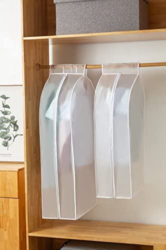 XIAKE Garment Bags M/oth-proof Dust Cover Coat Hanging Clothes Storage Bag Premium Thickened Clothing Organizer Moisture-proof Dust-proof Clothes Cover - size: 24"L * 12"W * 43"H