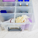 Best Kept Super Satchel Double Deep Compartment Box - Art Storage with 8 Removable Compartments | Smart Closure for Craft Supplies, Home & Office Improvement - style: 8 Removable Dividers Only