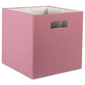 DII Poly-Cube Storage Collection Hard Sided, Collapsible Solid, Large, Rose - color: Rose, size: Large Square, 13x13x13"
