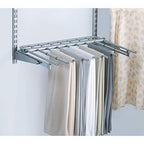 Rubbermaid Configurations Pants Rack Titanium Holds 7 Pairs of Pants Non-Slip Closet Organization and Storage