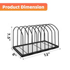 Simple Trending 2 Pack 9 Section Metal File Sorter Organizer for Desk Home Office, Black - style: 2BK- 7 Section Black