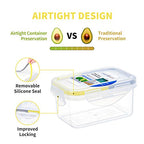 KIGI Small Plastic Food Storage Container Set for Snack, Puree, Lunch & Meal Prep, BPA-Free, Airtight lids, Leak-Proof Mini Bento box (0.75 Cup, 8 Piece Set) - size: 0.75 cup (8-Piece) B