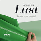 Nylon XL Laundry Bag - Locking Drawstring Closure, Machine Washable, These Large Bags Will Fit a Laundry Basket and Strong Enough to Carry up to Two Loads of Clothes (Green | 30" x 40") - color: Green, size: 30" x 40"
