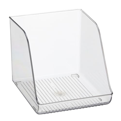iDesign Plastic Water Bottle Organizer for Fridge, Clear Bottle Holder for Kitchen and Pantry, 4-Pack - style: Pack of 4- Tall
