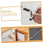 Over The Door Towel Rack Punch-Free Telescopic Stainless Steel Cabinet Door Hanging Bar Kitchen Bathroom Storage Organizer