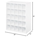 ClosetMaid 8506 25-Cube Organizer, White