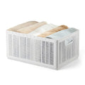 Foldable Closet Organizer with Adjustable Dividers, 7-Grid Wardrobe Storage Bin for Jeans, Sweaters, Pants & Clothes, Mesh Drawer Organizer with Handles (L 7 Grids: 6 Baffles) - size: Large 7 Grids: 6 Baffles