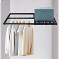 Expandable Closet Shelf, 16-53 Inches Metal Closet Rod Organizers and Storage Shelves Space Saving DIY Divider Separator for Cabinet Wardrobe - size: 16-53 Inch