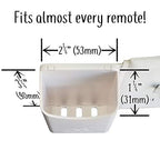 The No-Screwups Remote Control Holder by Mount Genie (White): Wall Mount with No Damaging Screws or Tape. Installs in Seconds on Any Light Switch. Great for TV, Ceiling Fan and Roku Remotes. - color: White