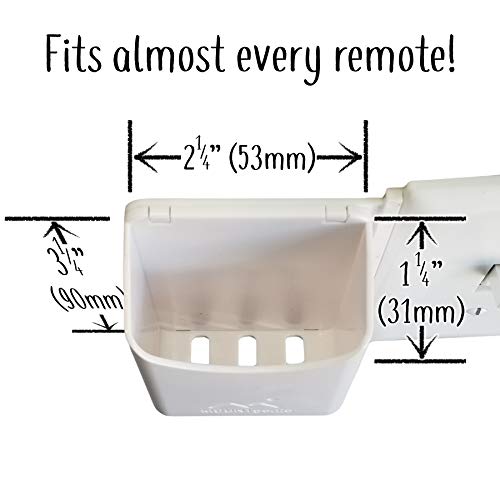 The No-Screwups Remote Control Holder by Mount Genie (Black): Wall Mount with No Damaging Screws or Tape. Installs in Seconds on Any Light Switch. Great for TV, Ceiling Fan and Roku Remotes. - color: Black
