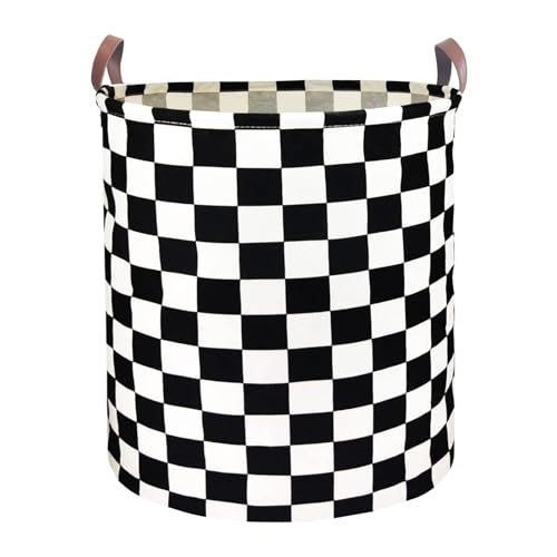Waterproof Laundry Hamper Collapsible Laundry Basket Leather Handle Laundry Bag Large Clothes Storage Toy Organization for Bathroom Bedroom Laundryroom College Dorms (Hege-002) - color: Hege-002