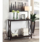 Convenience Concepts Oxford Console Table 39.5" - Sofa Table with Storage Shelf, Transitional Entryway Hall Table for Living Room and Bedroom, Display Foyer Table, Espresso - color: Espresso