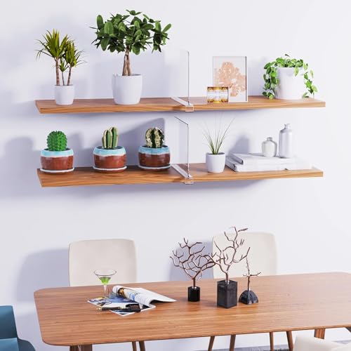 Acrylic Shelf Dividers for Closet Organization, Closet Shelf Organizer Closet Separator for Wood Shelves Clear Shelf Dividers for Closets (8 Pack) - color: Clear, size: 8Pack