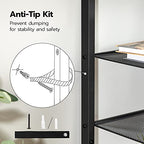 HOOBOR 8 Tier Shoe Rack, Large Capacity Shoe Storage for 14-16 Pairs, Sturdy Metal Shoe Shelf for Closet Entryway, Space Saving Shoe Organizer for Sneakers Heels, Rustic Brown BF48XJ01 - size: 20.5" L x 11.8" W x 53.9" H