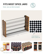 NESAPTO Spice Rack Organizer for Cabinet, Wooden 4 Tier Vertical Seasoning Organizers for Kitchen Pantry, Countertop/Wall Mount, Holds 36 Spice Jars (No Jars Included), 17.2" W × 9.4" H - size: Holds 36 Jars, 17.2"W × 9.4"H