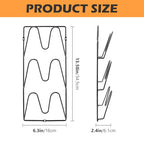 2-Pack Pot Lid Organizer 3-Tier Iron Rack | Cabinet & Wall Space-Saving - Easy No-Drill Adhesive Mount – Damage-Free Storage for Home Cooks’ Kitchen