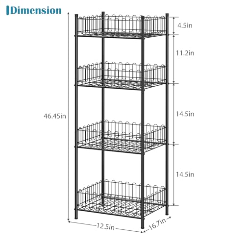 OYEAL Water Bottle Storage Holder 4 Tier Can Organizer for Pantry, Large Capacity Soda Can Organizer for Kitchen Party Organizers and Storage, Tumbler Mug Cup Holders - size: 4-Tier