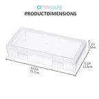 9 Pack Medium Plastic Hobby Art Craft Organizer,Clear Plastic Storage Containers with Latching Lid, for Pencil Box, Lego, Crayon - size: Medium - 9 Pack