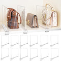 12 Pack Shelf Dividers, Adjustable Shelf Dividers for Closet Organization with Non-Slip Design, Clear Acrylic Shelf Dividers for Clothes, Handbags, Purses, Towels, Bookshelf in Home Organization - size: 12 Pcs